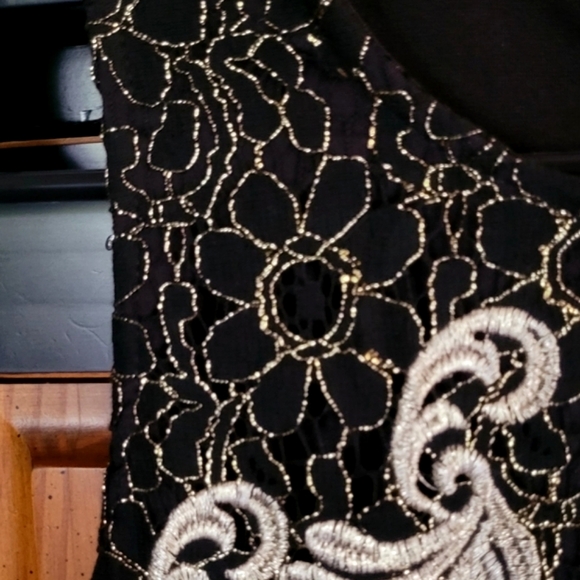 NWT Black Dressy Mini Dress Med - Picture 6 of 9